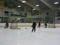 Bandits Goalie School - 2 net read and react drill