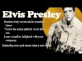 Elvis Presley -- Jailhouse Rock -- Lyrics (Official)