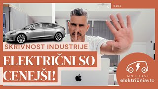 Kaj?! Električni avtomobili so cenejši od klasičnih! Skrivnost industrije! / S1E1 MPEA