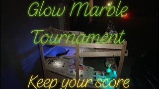 GLOW IN THE DARK 5 Run Marble Race Tournament