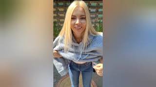 4K Try On Haul With Emily Snake No Bra & No Lingerie 2024