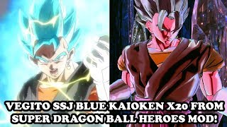 Hes Back Vegito Ssj Blue Kaioken X20 Super Dragon Ball Heroes Anime Mod Dragon Ball Xenoverse 2