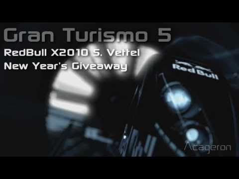 Gran Turismo 5 New Year's Giveaway RedBull X2010 X1 Prototype SVettel 