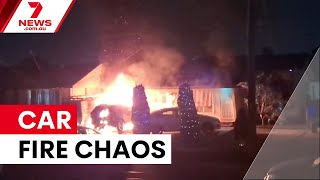 Hybrid Electric Car Catches Fire In A Smithfield Homes Driveway 7News