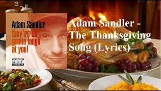 Watch Adam Sandler The Thanksgiving Song video