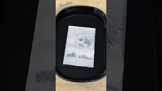 Unlocking The Hidden Gojo Sketch With Just Paper And Water! 🐱 #Thatlittlepuff #Gojo #Jujutsukaisen