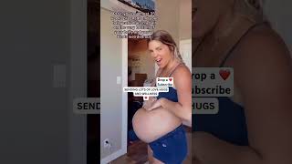 35 Weeks And Baby Curled Up At The Bottom Of Momma Belly