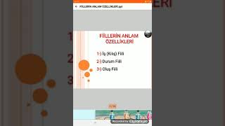 7. Sinif Fi̇lleri̇n Anlam Özelikleri̇ Konu Vi̇deousubi̇li̇m Akademi̇