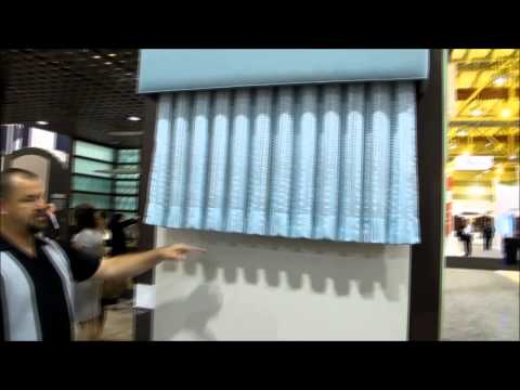 Lutron Kirbe Motorized Vertical Drapery System by 3 Blind Mice Window Coverings San Diego