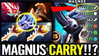 MAGNUS CARRY IS BACK !!! - DOTA2 NEW 7.21 MID HERO x2 DIVINE SO CANCER