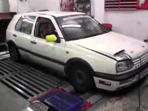 Golf Mk3 Gti 8 valve Supercharged Dyno Run Power Engineering