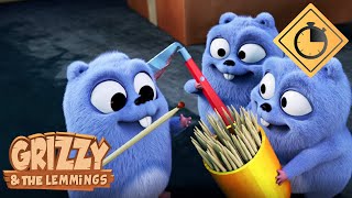 20 minutes of Grizzy & the Lemmings 🐻🐹 Cartoon compilation #54 /  episodes 230, 