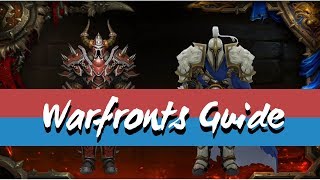 Warfronts Guide - Ilvl 340 Loot, Transmogs Wow Bfa