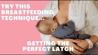 EASY breastfeeding latch trick for PAIN FREE feeding