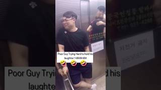 Poor Guy Was Trying So Hard To Hold His Laugh