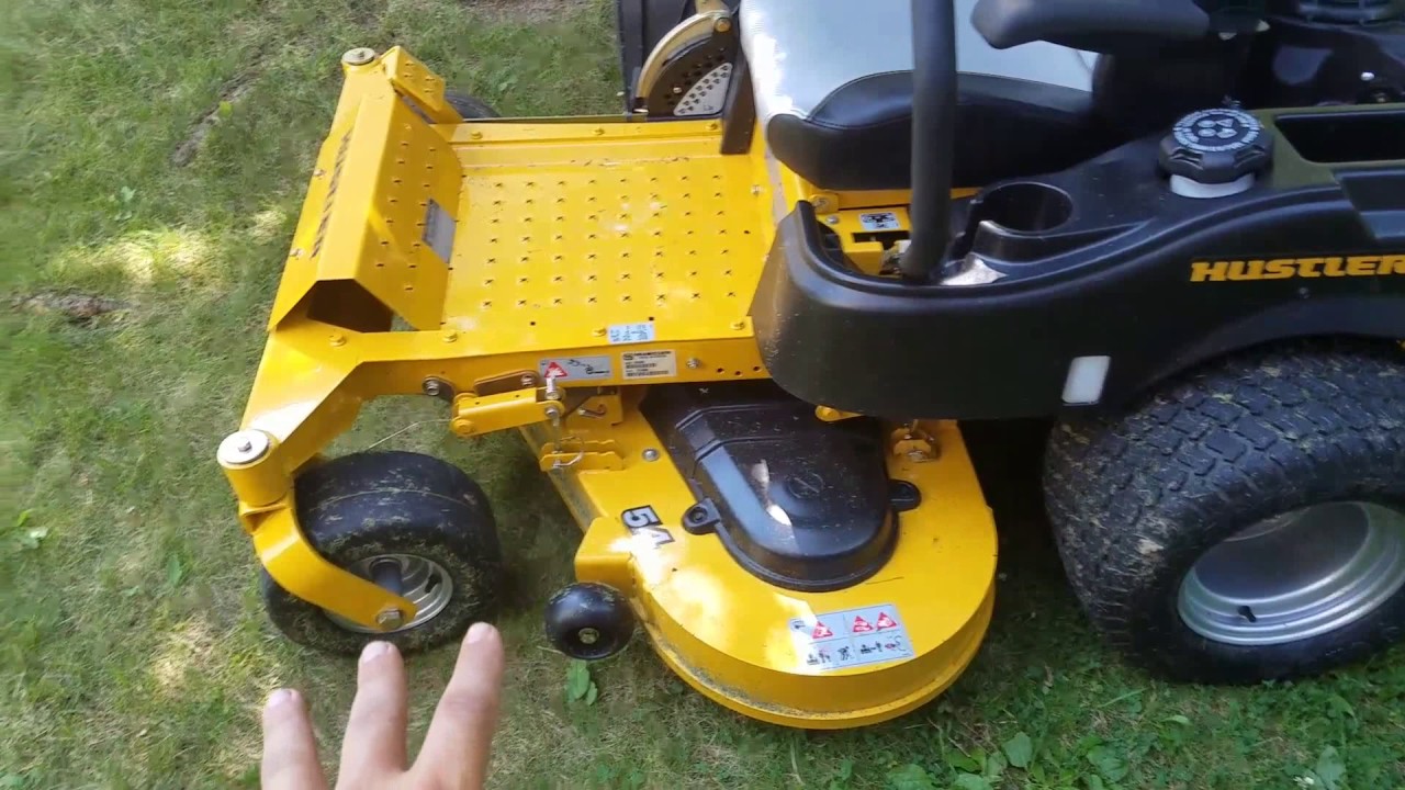 Dealer hustler mower