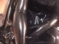 rubber mask rubber cape