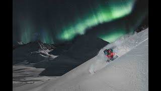Lyngen Alps Skiing Under Northern Lights & Ski Touring In Arctic Snow Storms In Northern Norway