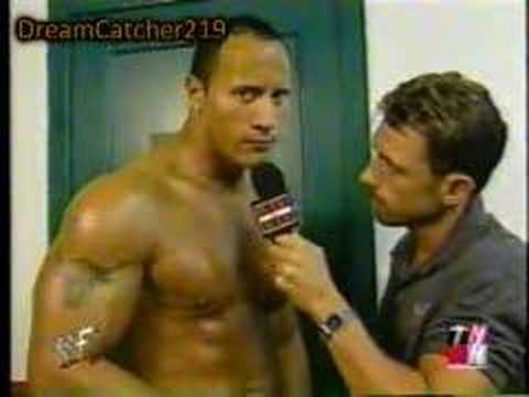 The Rock funny interview about Stephanie
