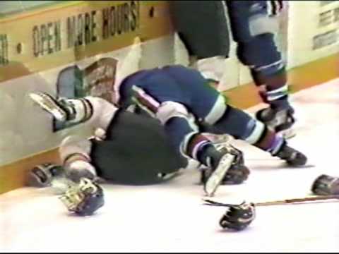 Tri-City Americans Vs Regina Pats Line Brawl - WHL - 11-27-1988 Tri-City Americans Vs Regina Pats Line Brawl - WHL - 11-27-1988
