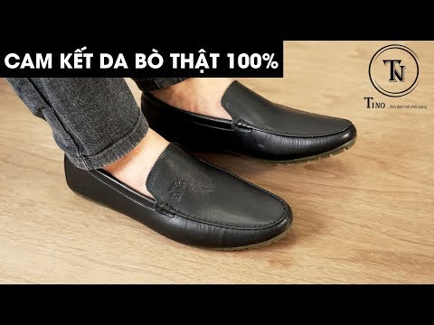 Cận cảnh lên chân GL55 - Mẫu giày lười nam kiểu dáng basic đẹp bất chấp tháng năm của Tino