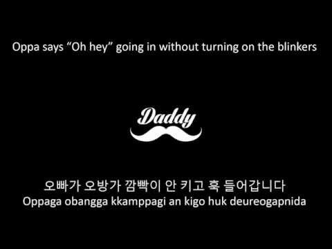PSY - DADDY Feat. CL Of 2NE1 (Lyrics English, Hangul, Romanized)