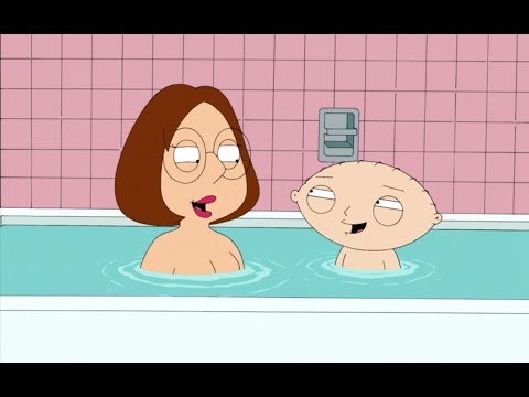 Family Guy - Meg and Stewie in the bath tub
