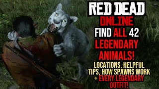 Red Dead Redemption 2 Online LEGENDARY ANIMALS Location Guide! Find all 42 + EVE