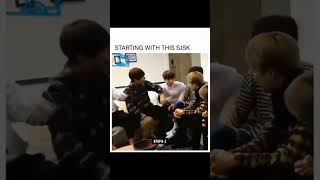 V & Suga Kicking Eachother