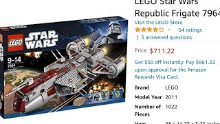 Overpriced Lego Star Wars Clone Wars Sets