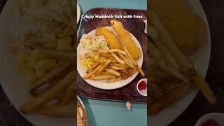 Crispy Haddock Fish With Fries