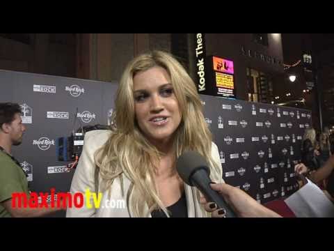 ASHLEY ROBERTS Interview at HARD ROCK CAFE Hollywood Opening