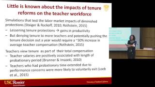 Katharine Strunk: The impacts of tenure reforms on the teacher workforce