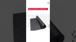 What Is The Full Form Of Hdpe Sheet