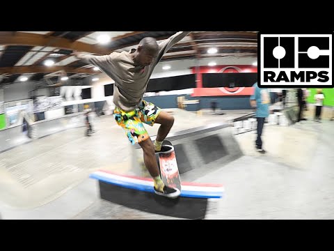 Volcom Indoor sesh with Marquise Menefee and Julian Agliardi
