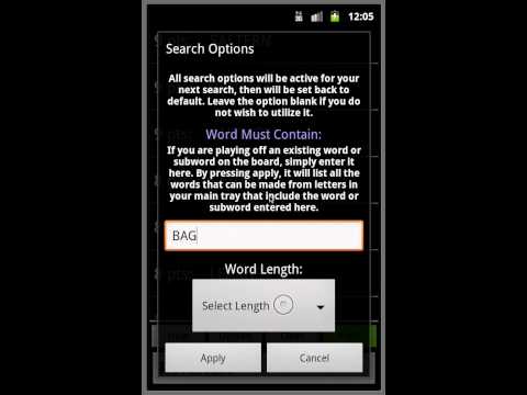 Words With Friends Cheats - Option Tutorial