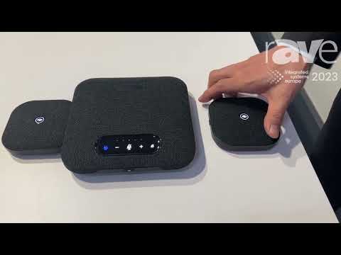 ISE 2023: WeDoInnov Demos POD7 Video Conference Speakerphone with Wireless Extension Mics