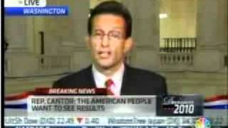 Cantor Confirms House GOP To Defund Finreg