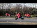 Santas on a Bike 2014 (Bristol) - Heading for the Hospice