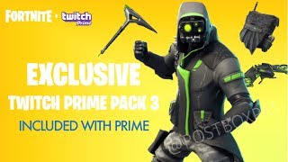 New Fortnite Twitch Prime Pack Leaked Fortnite Battle Royale Twitch Skins 3 - All Items