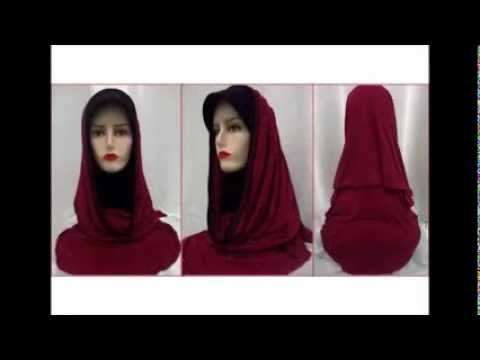 Foto jilbab instan 2 warna