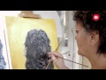 Cicákat és kutyákat fest a művész