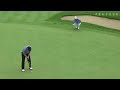 Ernie Els ends his round with a birdie on the 72nd hole at BMW
