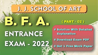 Bfa Entrance Exam 2022 Jj School Of Art Mumbai