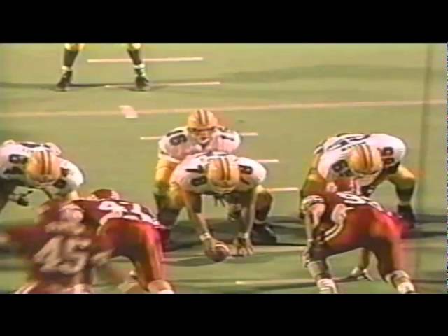 Oregon QB Danny O'neil 10 yard touchdown run vs. Utah 9-21-1991