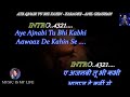 Aye Ajnabi Tu Bhi Kabhi Karaoke With Scrolling Lyrics Eng. & हिंदी