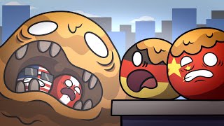 Countryballs Vs Garbage Monster
