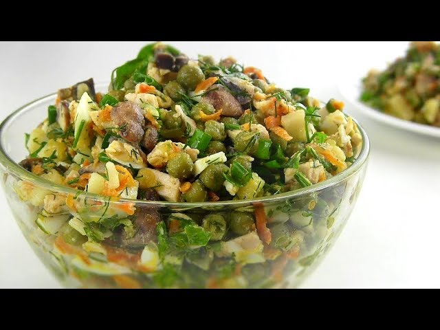 200 Салаты с грибами без майонеза рецепты простые и вкусные