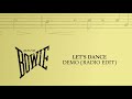 David Bowie - Let's Dance, Demo (Radio Edit) [Official Audio]