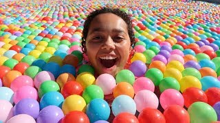 BALL PIT IN OUR SWIMMING POOL!! BALL PIT IN OUR SWIMMING POOL!!